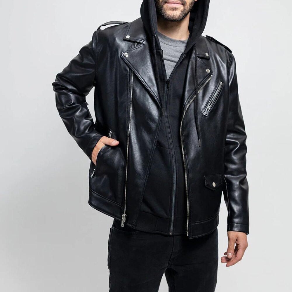 Ralph Men's Vegan Faux Leather Jacket